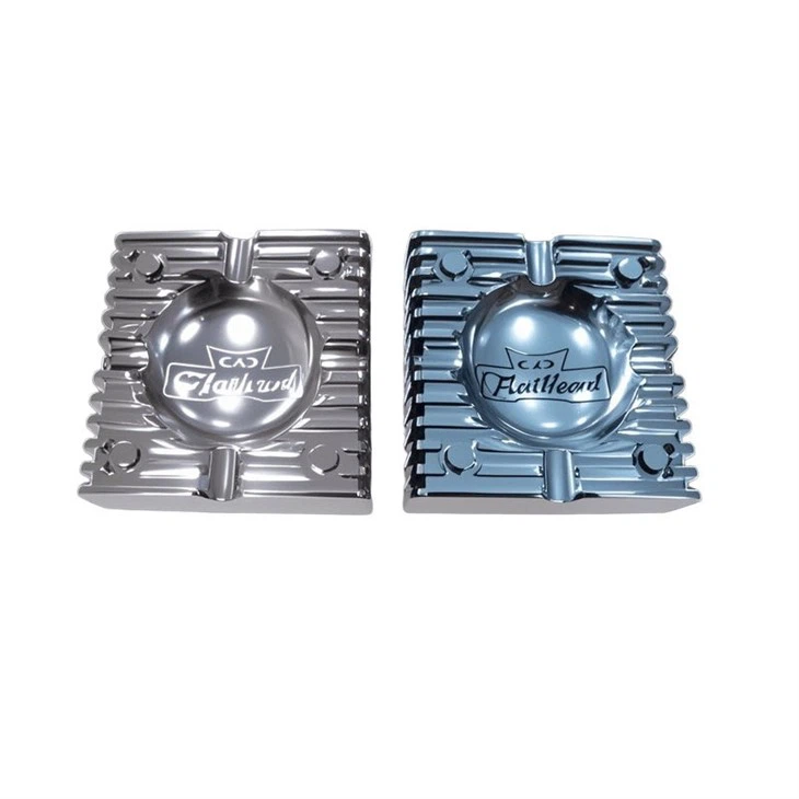 Custom Cigar Accessories Aluminum Luxury Office Ashtray Metal Cigar Ashtray